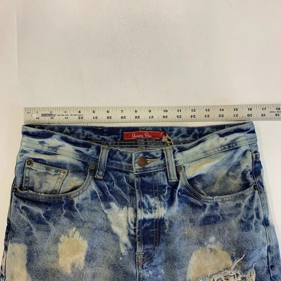 Strivers Row Men's Grey Birch Distressed Fit Raw Bleached Jeans Size 30x31 NWT - Picture 11 of 14